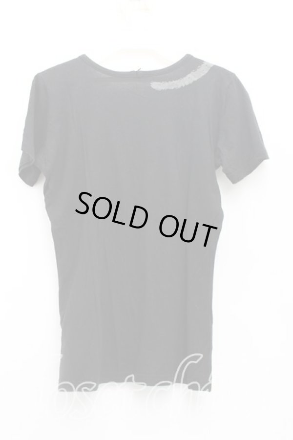 画像2: ヴィヴィアンウエストウッド 中古 / キャットptTシャツ 2(9号) 黒  H-25-09-21-021-ts-IN-ZH (2)