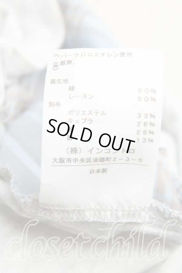 画像5: ヴィヴィアンウエストウッド 中古 / タータンチェック切リ替エ半袖カットソー 2（9号） 青ｘ灰  H-25-09-21-023-to-OD-ZH (5)