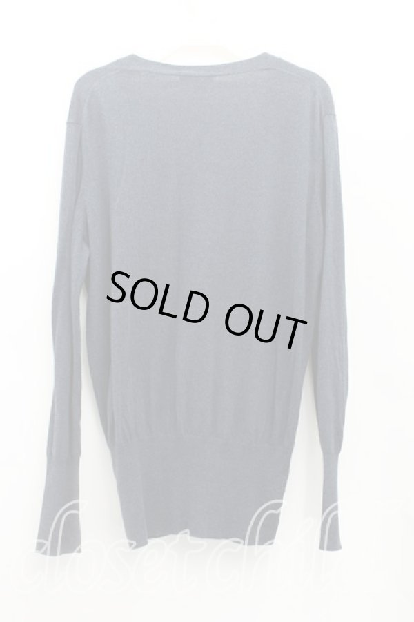 画像2: ヴィヴィアンウエストウッド 中古 / 単色オーブ刺繍カーディガン 2（9号） 紺  H-25-09-21-025-to-OD-ZH (2)