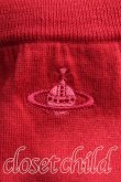 画像6: ヴィヴィアンウエストウッド 中古 / 単色オーブ刺繍ラウンドネックニット 2(9号相当) 赤  H-25-09-21-029-to-IN-ZH (6)