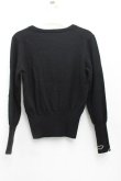 画像2: ヴィヴィアンウエストウッド 中古 / 単色オーブ刺繍カーディガン  黒  H-25-09-21-031-to-IN-ZH (2)