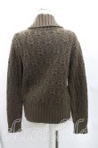 画像2: ヴィヴィアンウエストウッド 中古 / ケーブルニットジャケット 2（9号相当） カーキ  H-25-09-21-001-jc-OD-ZH (2)