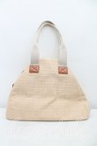 画像2: ヴィヴィアンウエストウッド 中古 / オーブ刺繍ストローヤスミンバッグ  茶  H-25-09-21-048-ba-IN-ZH (2)