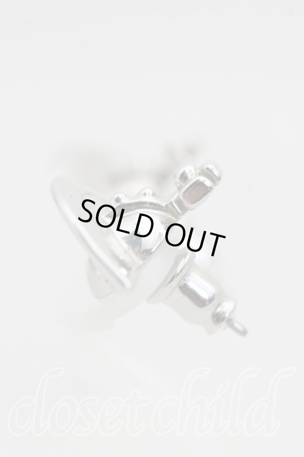 画像2: ヴィヴィアンウエストウッド 中古 / ソリッドオーブピアス  シルバー  H-25-09-21-054-er-OD-ZH (2)