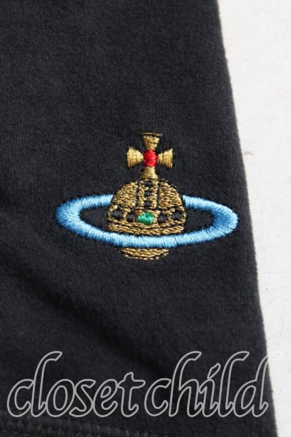 画像6: ヴィヴィアンウエストウッド 中古 / カラーオーブ刺繍ワンピース M 黒  H-25-09-21-005-op-IN-ZH (6)