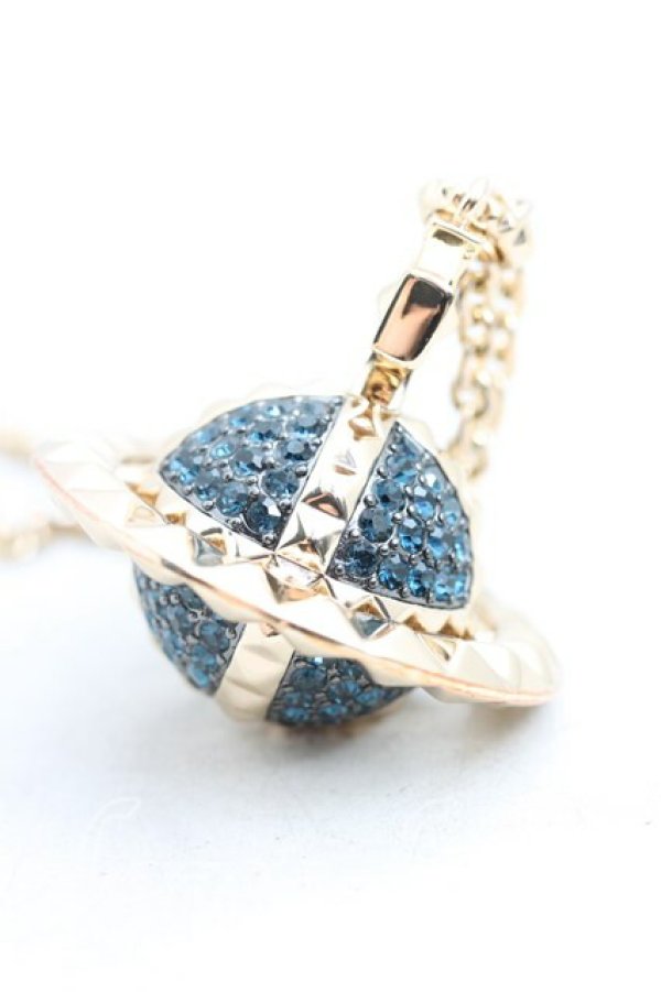 画像2: ヴィヴィアンウエストウッド 中古 / メイフェア3Dラージオーブネックレス  ゴールド  H-25-09-21-057-nl-OD-ZH (2)