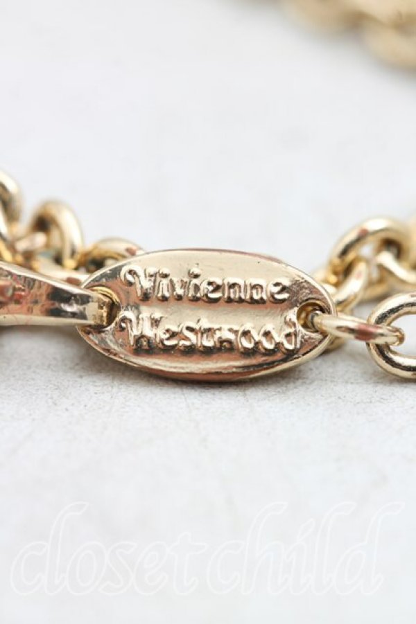 画像4: ヴィヴィアンウエストウッド 中古 / メイフェア3Dラージオーブネックレス  ゴールド  H-25-09-21-057-nl-OD-ZH (4)