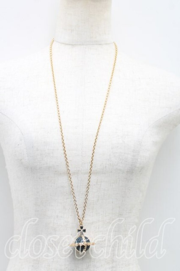 画像5: ヴィヴィアンウエストウッド 中古 / メイフェア3Dラージオーブネックレス  ゴールド  H-25-09-21-057-nl-OD-ZH (5)