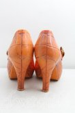 画像4: ヴィヴィアンウエストウッド×Melissa 中古 / ハートバックルウロコシューズ EU37（23.5cm相当） 茶  H-25-09-21-060-sh-OD-ZH (4)