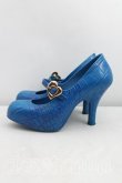 画像3: ヴィヴィアンウエストウッド×Melissa 中古 / ハートバックルクロコシューズ EU38（24cm相当） 青  H-25-09-21-061-sh-OD-ZH (3)
