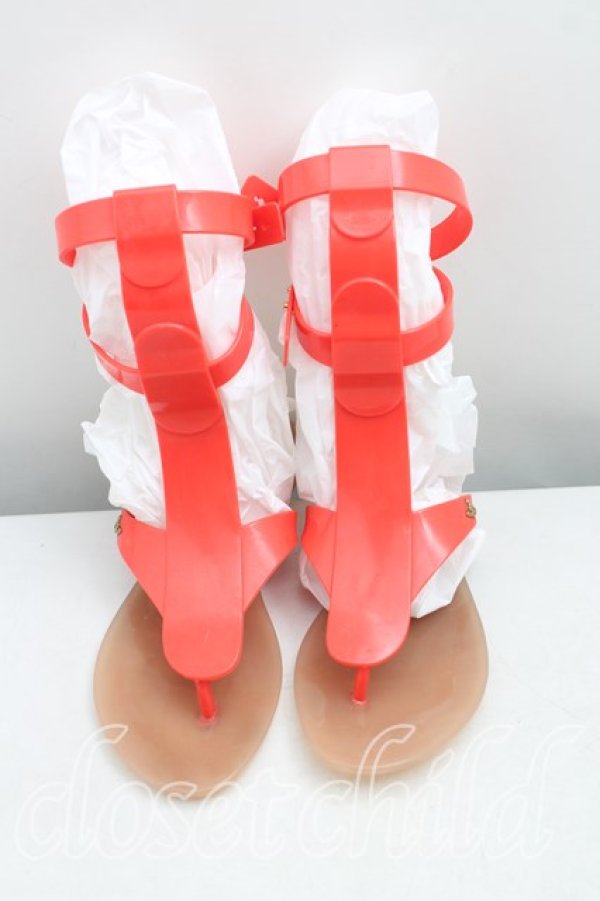 画像2: ヴィヴィアンウエストウッド×Melissa 中古 / グラディエーターシューズ EU38（24cm） ピンク  H-25-09-21-062-sh-OD-ZH (2)