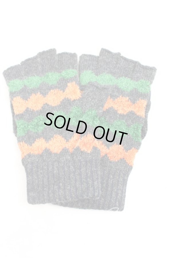 画像2: ヴィヴィアンウエストウッド 中古 / オーブ刺繍フィンガーレス手袋  灰  H-25-09-21-071-gd-IN-ZH (2)