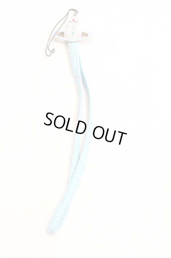 画像2: ヴィヴィアンウエストウッド 中古 / オーブストラップ  シルバー×水色  H-25-09-21-072-gd-IN-ZH (2)