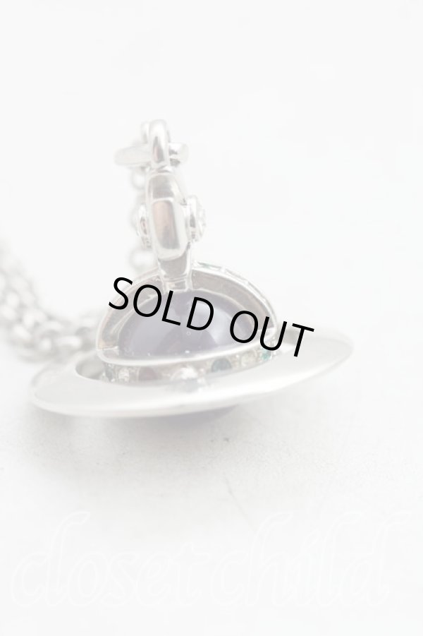 画像2: ヴィヴィアンウエストウッド 中古 / NEW Tiny Orb Pendant  シルバー×紫  H-25-09-21-081-nl-IN-ZH (2)