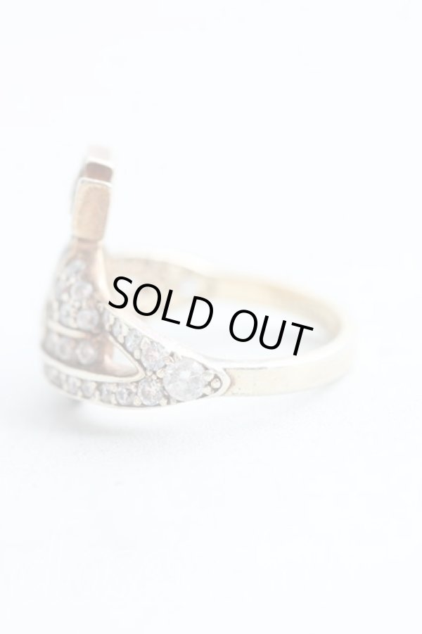 画像2: ヴィヴィアンウエストウッド 中古 / オーブリング XS（9号） ゴールド  H-25-09-21-083-rg-IN-ZH (2)