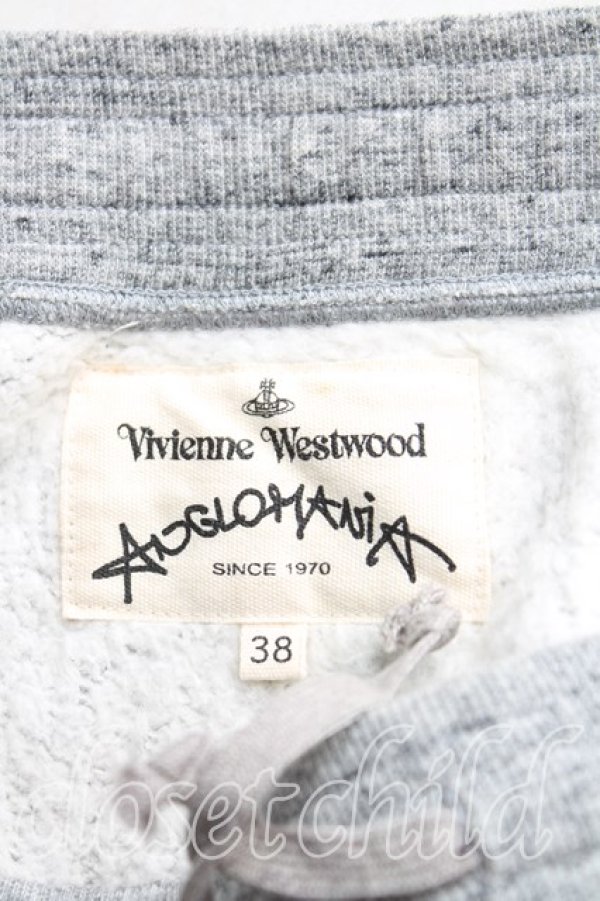 画像3: ANGLOMANIA 中古 / カットラススウェットショートパンツ 38（M） 灰  H-25-09-21-010-pa-OD-ZH (3)