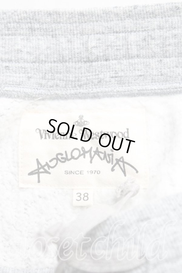 画像3: ANGLOMANIA 中古 / カットラススウェットショートパンツ 38（M） 灰  H-25-09-21-010-pa-OD-ZH (3)