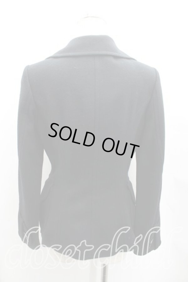 画像2: ヴィヴィアンウエストウッド 中古 / ウエストボタンラブ襟ウールジャケット 2(9号) 黒  H-25-09-21-002-jc-IN-ZH (2)