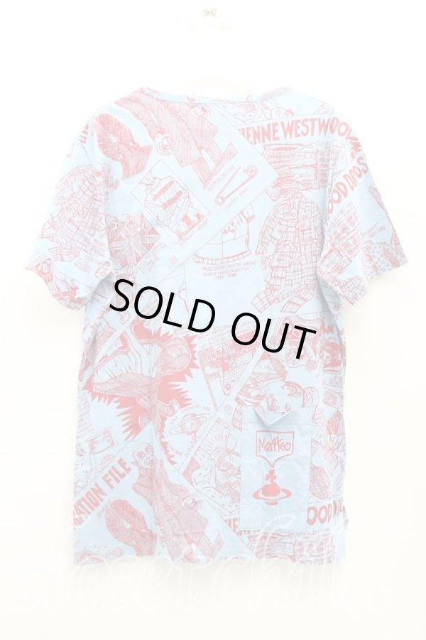 画像2: ヴィヴィアンウエストウッド MAN 中古 / マッテオptTシャツ 50（メンズXL） 青  H-25-09-21-016-ts-IN-ZH (2)