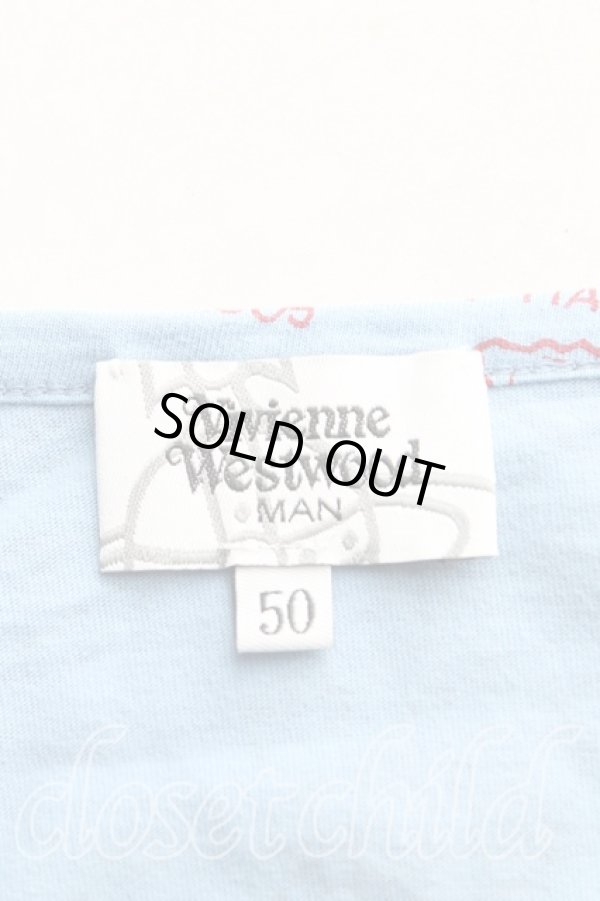 画像3: ヴィヴィアンウエストウッド MAN 中古 / マッテオptTシャツ 50（メンズXL） 青  H-25-09-21-016-ts-IN-ZH (3)