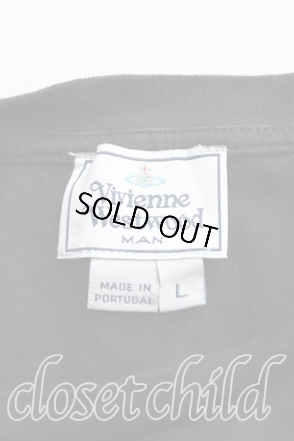 画像3: ヴィヴィアンウエストウッド 中古 / カラーオーブ刺繍Tシャツ L 黒  H-25-09-28-020-ts-OD-ZH (3)
