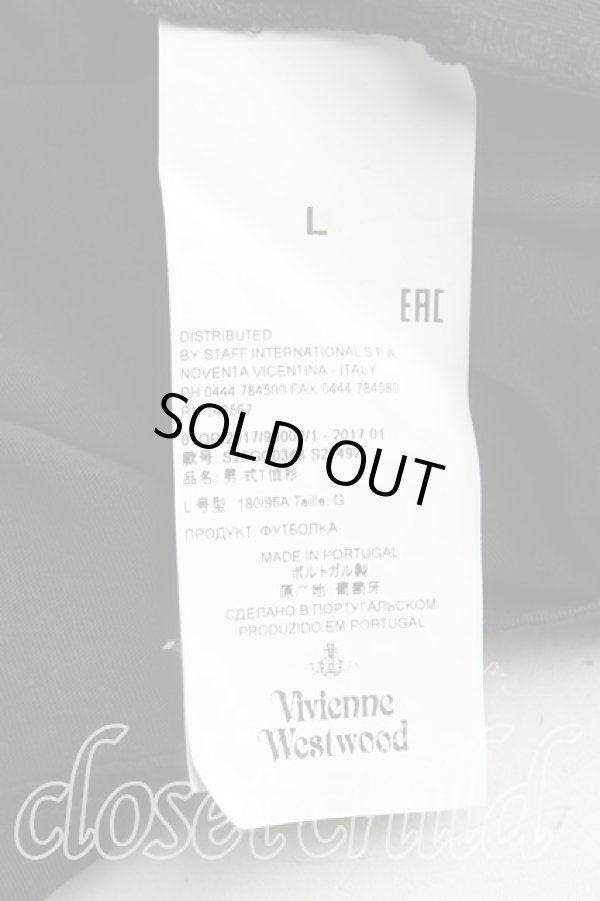 画像4: ヴィヴィアンウエストウッド 中古 / カラーオーブ刺繍Tシャツ L 黒  H-25-09-28-020-ts-OD-ZH (4)