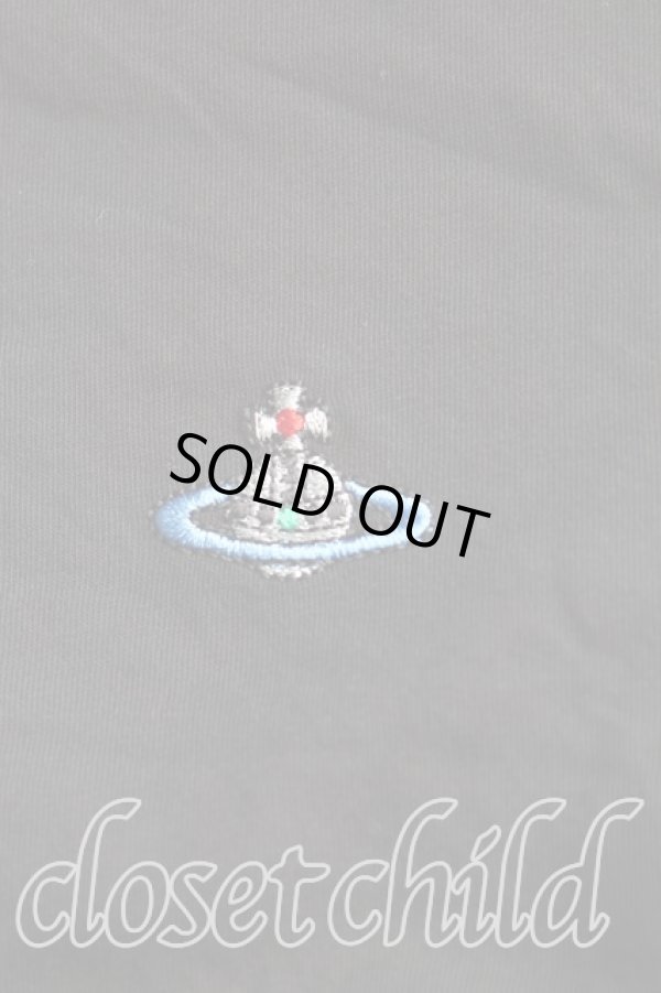 画像6: ヴィヴィアンウエストウッド 中古 / カラーオーブ刺繍Tシャツ L 黒  H-25-09-28-020-ts-OD-ZH (6)