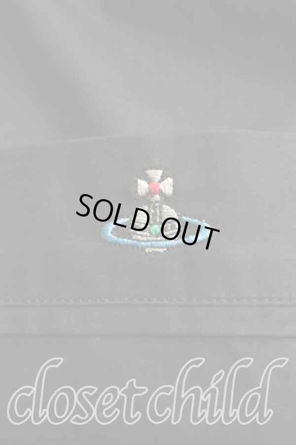 画像6: ヴィヴィアンウエストウッド 中古 / カラーオーブ刺繍半袖シャツ 52（メンズXXL） 紺  H-25-09-28-021-ts-OD-ZH (6)