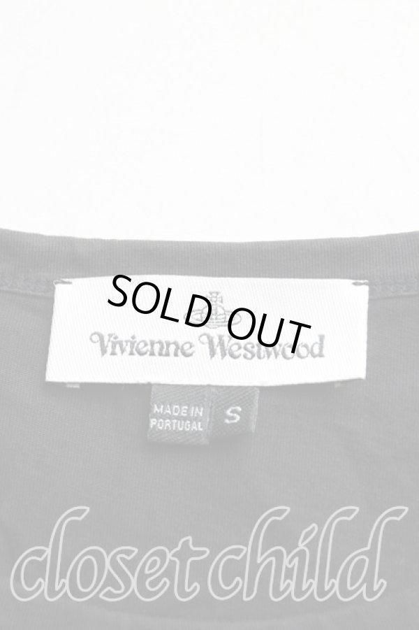 画像3: ヴィヴィアンウエストウッド 中古 / アシメハートptTシャツ S 黒  H-25-09-28-022-ts-IN-ZH (3)