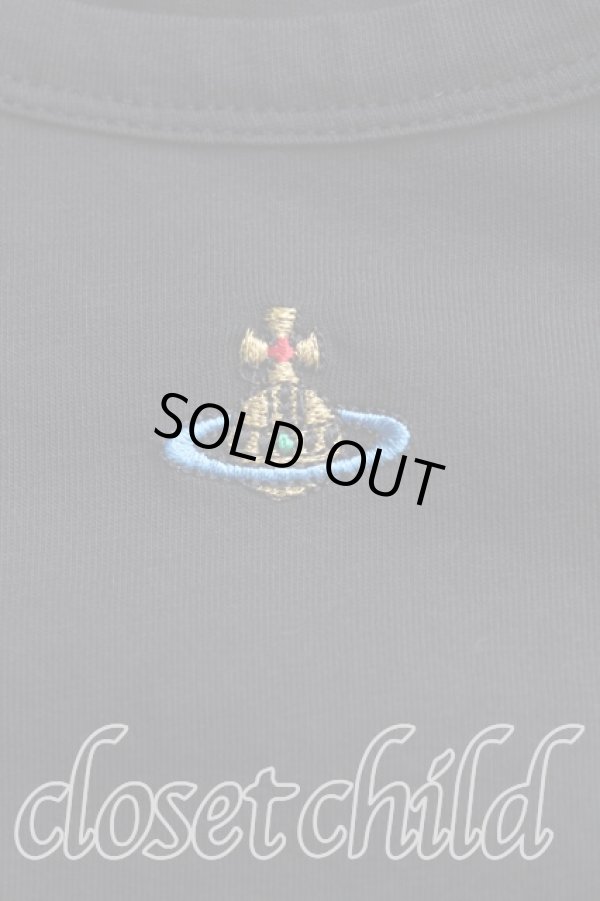 画像6: ヴィヴィアンウエストウッド 中古 / カラーオーブ刺繍Tシャツ S 黒  H-25-09-28-024-ts-IN-ZH (6)