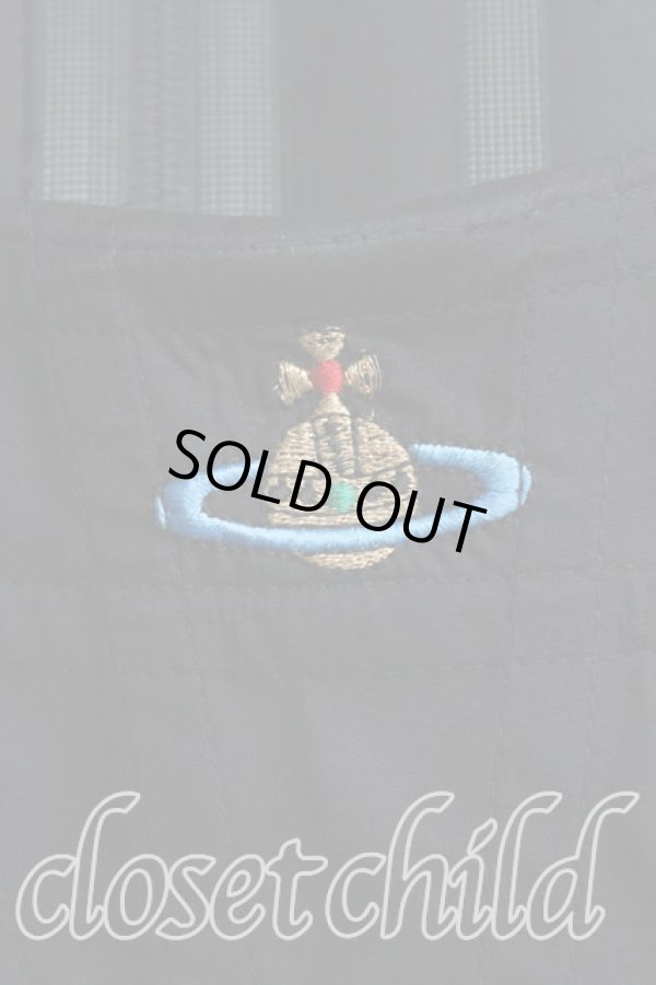 画像8: ヴィヴィアンウエストウッド 中古 / カラーオーブ刺繍コルセット 42（11号） 黒  H-25-09-28-029-to-OD-ZH (8)