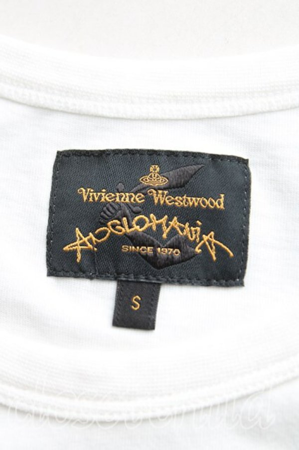 画像3: ヴィヴィアンウエストウッド 中古 / フロッキーオーブTシャツ S 白  H-25-09-28-032-to-OD-ZH (3)