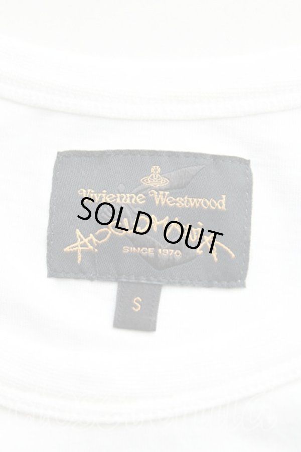 画像3: ヴィヴィアンウエストウッド 中古 / フロッキーオーブTシャツ S 白  H-25-09-28-032-to-OD-ZH (3)