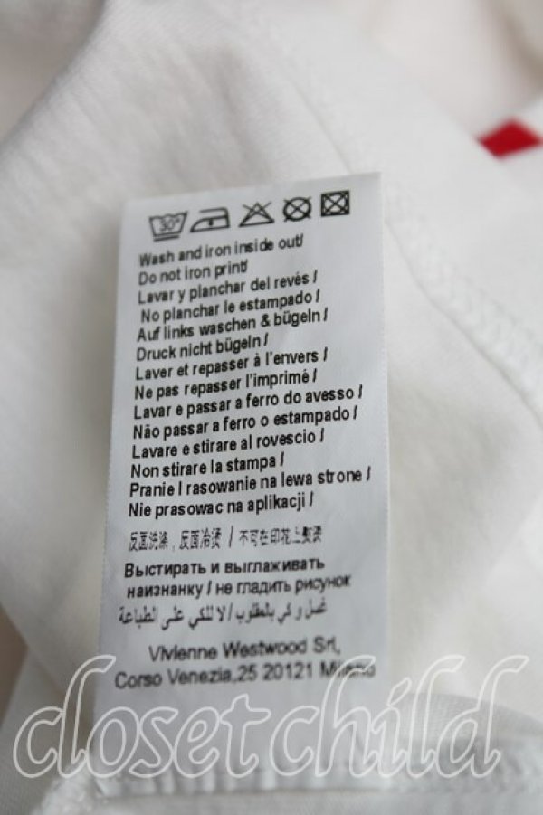 画像5: ヴィヴィアンウエストウッド 中古 / フロッキーオーブTシャツ S 白  H-25-09-28-032-to-OD-ZH (5)