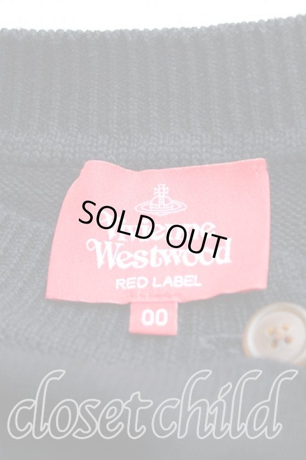 画像3: ヴィヴィアンウエストウッド 中古 / ハートフリルニットカーディガン 00(ワンサイズ) 黒  H-25-09-28-034-to-IN-ZH (3)