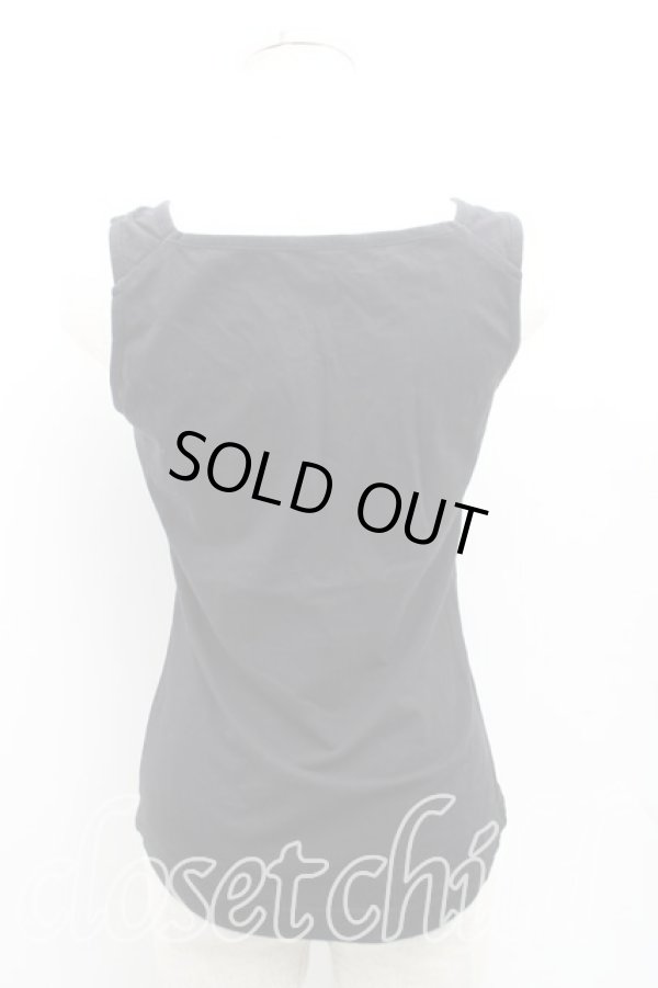 画像2: ヴィヴィアンウエストウッド 中古 / 単色オーブ刺繍タンクトップ 2(9号) 黒  H-25-09-28-036-to-IN-ZH (2)