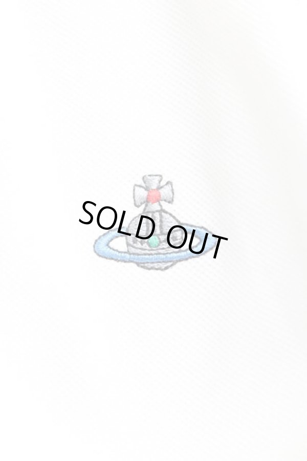 画像5: ヴィヴィアンウエストウッド 中古 / カラーオーブ刺繍ポロシャツ XL 白  H-25-09-28-037-to-OD-ZH (5)