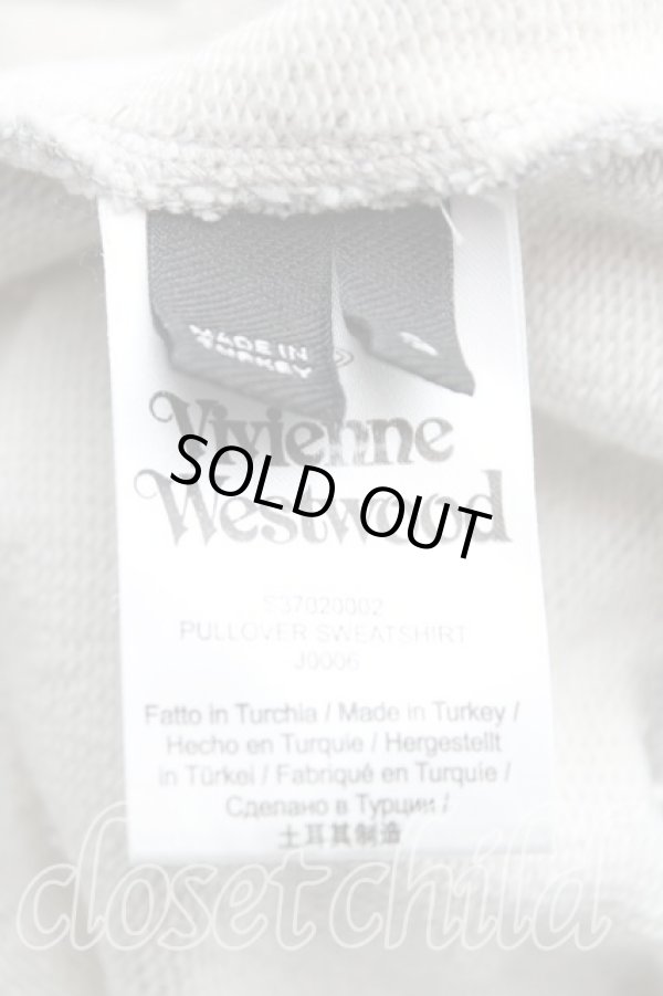 画像4: ヴィヴィアンウエストウッド 中古 / カラーオーブ刺繍プルオーバースウェット S 灰  H-25-09-28-038-to-OD-ZH (4)