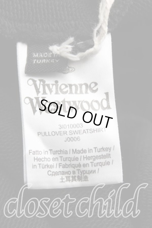 画像4: ヴィヴィアンウエストウッド 中古 / カラーオーブ刺繍プルオーバースウェット L 黒  H-25-09-28-040-to-OD-ZH (4)