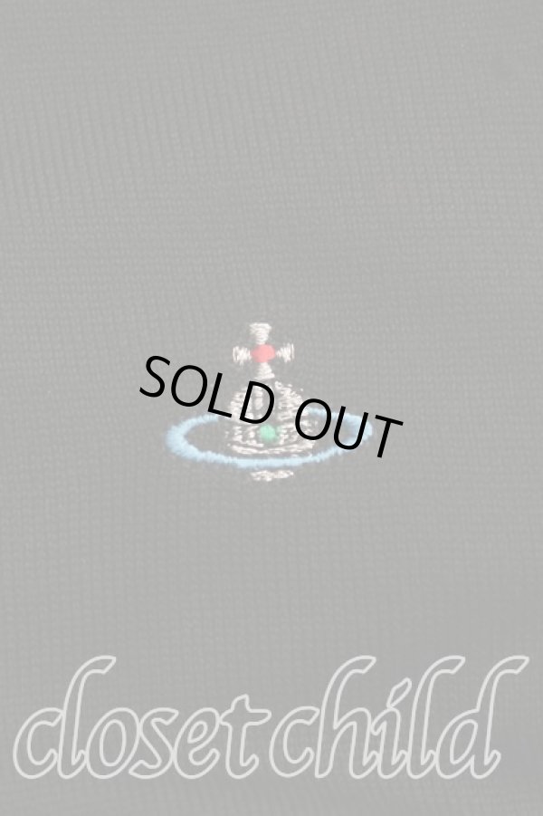 画像5: ヴィヴィアンウエストウッド 中古 / カラーオーブ刺繍ニット L 黒  H-25-09-28-041-to-OD-ZH (5)