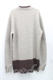 画像2: ANGLOMANIA 中古 / ダブルカラーニット M ナチュラル  H-25-09-28-042-to-OD-ZH (2)
