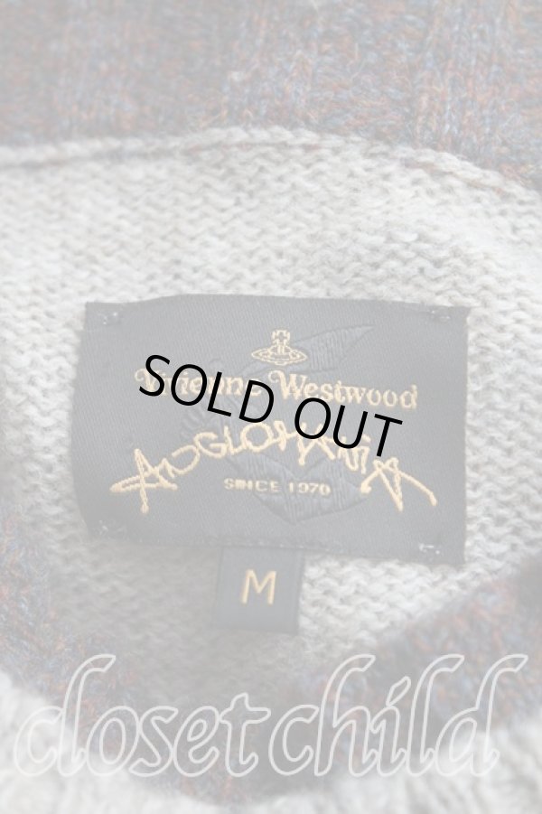 画像3: ANGLOMANIA 中古 / ダブルカラーニット M ナチュラル  H-25-09-28-042-to-OD-ZH (3)