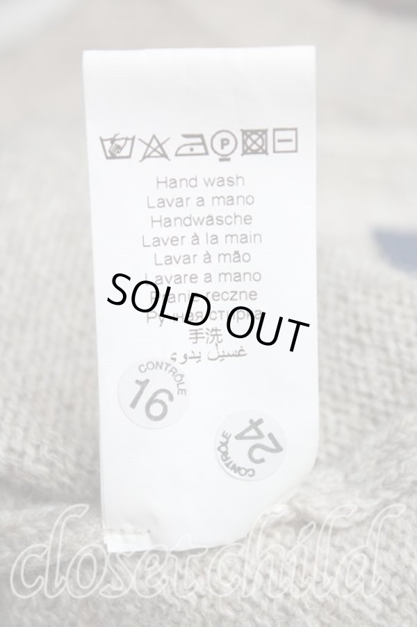 画像5: ANGLOMANIA 中古 / ダブルカラーニット M ナチュラル  H-25-09-28-042-to-OD-ZH (5)