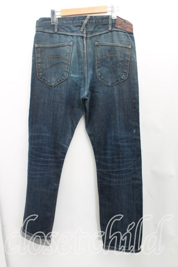 画像2: ヴィヴィアンウエストウッド Anglomania and Lee 中古 / ロウクラッチジーン W32 インディゴ  H-25-09-28-005-pa-OD-ZH (2)