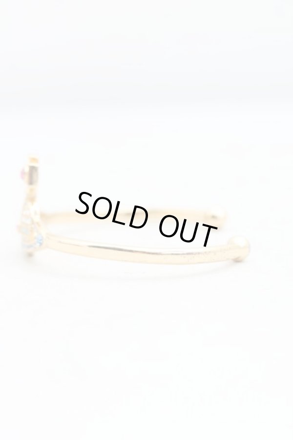 画像2: ヴィヴィアンウエストウッド 中古 / マルチストーンバングル  ゴールド  H-25-09-28-044-ac-OD-ZH (2)