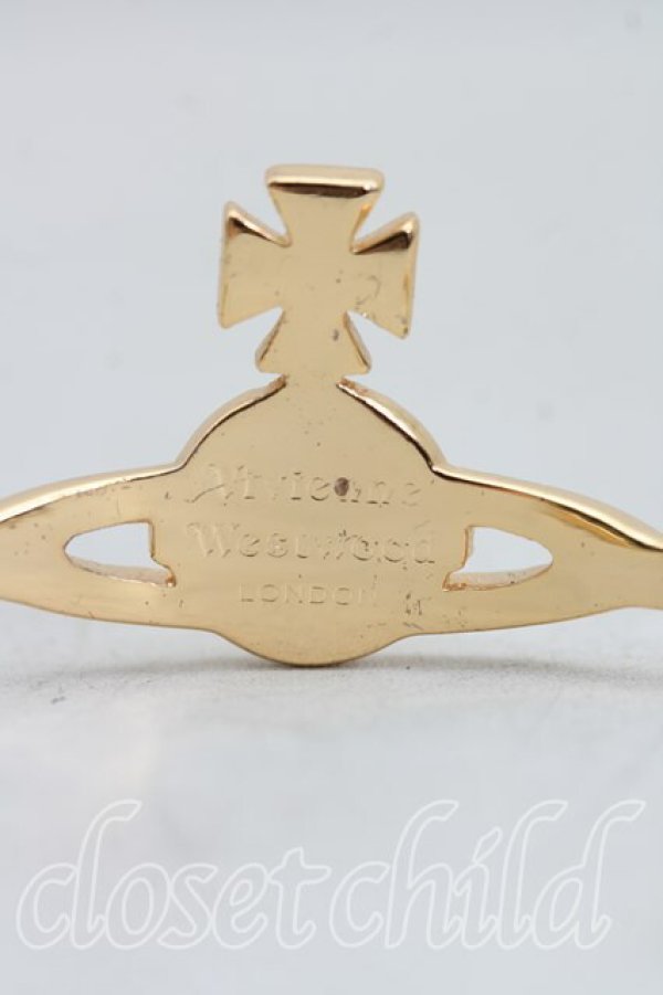 画像4: ヴィヴィアンウエストウッド 中古 / マルチストーンバングル  ゴールド  H-25-09-28-044-ac-OD-ZH (4)