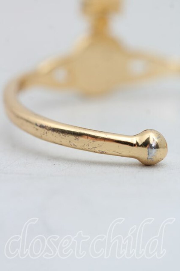 画像5: ヴィヴィアンウエストウッド 中古 / マルチストーンバングル  ゴールド  H-25-09-28-044-ac-OD-ZH (5)