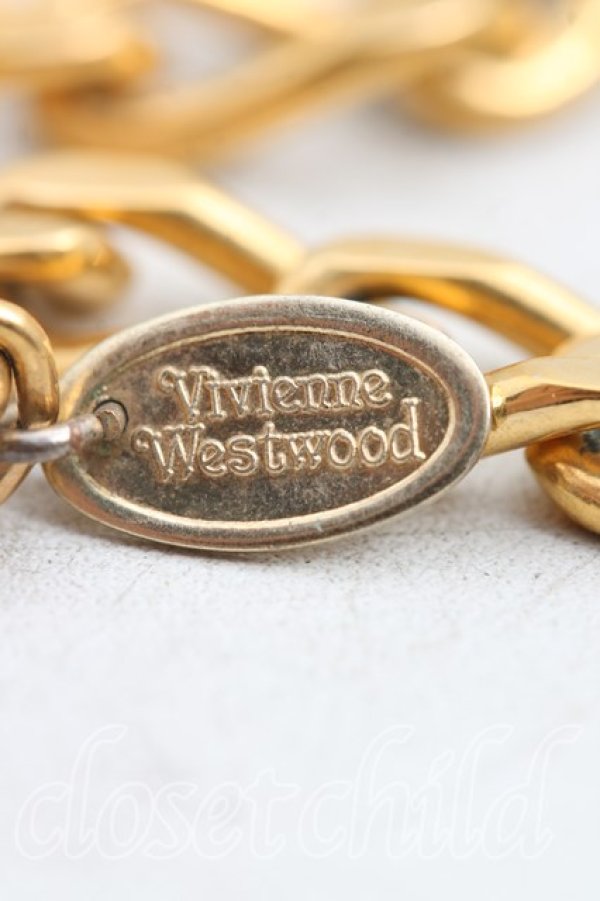 画像4: ヴィヴィアンウエストウッド 中古 / エナメルオーブチョーカー  ゴールドｘマルチ  H-25-09-28-047-ac-OD-ZH (4)