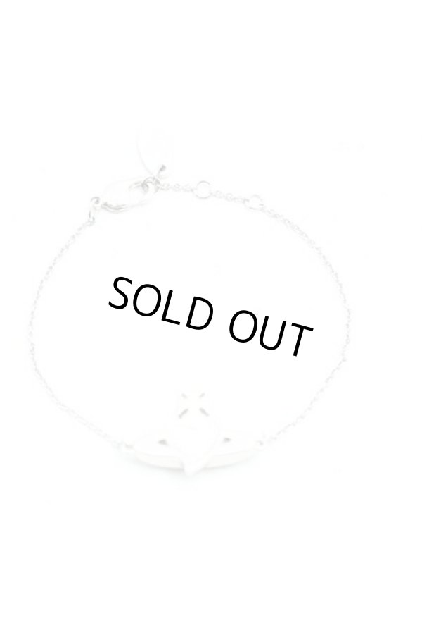 画像3: ヴィヴィアンウエストウッド 中古 / NEW DIAMANTE HEARTブレスレット  シルバーｘ赤  H-25-09-28-049-ac-OD-ZH (3)