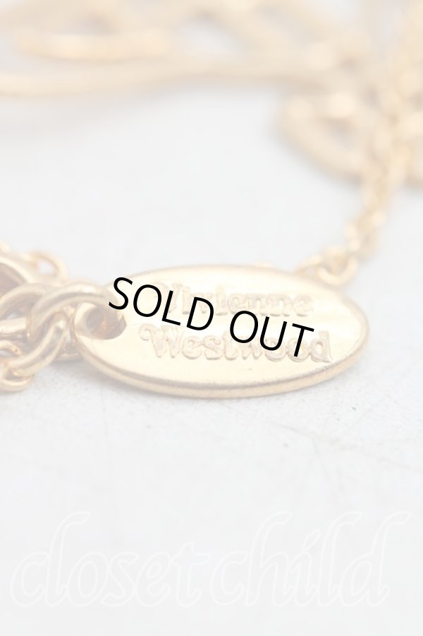 画像3: ヴィヴィアンウエストウッド 中古 / シンラインオーブブレスレット  ゴールド  H-25-09-28-050-ac-OD-ZH (3)